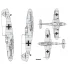 1/48 Messerschmitt Bf 109F-2 National Insignia Decals for Eduard kits