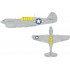 1/48 US P-40N National Insignia Masking for Eduard kits
