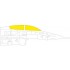 1/48 General Dynamics F-16I SUFA Fighting Falcon Paint Masking for Kinetic kits