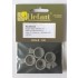 1/35 M46/47/48/60 Spare Steel Wheels Type 2 (4pcs w/rubber) for Academy/AFV Club kits