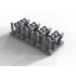 1/35 US Post War Tanks Hooks with Pins Set for 2 Vehicles