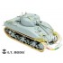 Photo-etched parts for 1/35 WWII US Army M4A1 DV Mid Tank for Dragon kit #6404