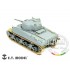 Photo-etched parts for 1/35 WWII US Army M4A1 DV Mid Tank for Dragon kit #6404