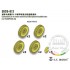 1/35 Canadian LAV III Armoured Vehicle Weighted Road Wheels for Trumpeter kit