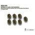 1/35 Modern US M1083 FMTV Standard Cargo Truck Weighted Road Wheels for Trumpeter#01007