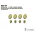 1/35 Russian BRDM-2 (Early Version)Weighted Road Wheels (x4) for Trumpeter 05511 kit