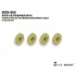 1/35 Technical Pick-up Truck Weighted Road Wheels Type 2 for Meng Model VS-004