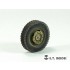1/35 WWII German Sd.Kfz.234 Weighted Road Wheels Set Type 2 for Dragon kit