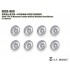 1/35 JGSDF TYPE 16 Maneuver Combat Vehicle Weighted Road Wheels for Tamiya kits