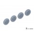 1/35 WWII German SdKfz.234 Large Diameter Weighted Wheels Type.8 for Dragon kits