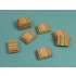 1/35 Modern Russian Ammo Crates Type II for AK-47 Kalashnikov 7.62mm Ammo