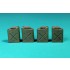 1/35 WWII US Army Fuel Jerrycans Set #1 (4 resin canisters)