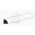White Styrene Quarter Round Diameter: 1.5mm/.06" 4pcs Length: 35cm (14")