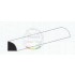 White Styrene Quarter Round Diameter: 2.0mm/.08" 3pcs Length: 35cm (14")