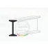 White Styrene I-Beam 7.9mm /.312" 2pcs Length: 35cm (14")