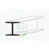 White Styrene H-Column 1.5mm /.06" 4pcs Length: 35cm (14")
