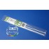 White Styrene H-Column 3.2mm /.125" 3pcs Length: 35cm (14")