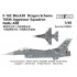 1/48 F-16C Block 30 Dragon Scheme 706th Aggressor Squadron Nellis AFB Decal
