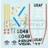 1/72 X-62 VISTA 86-0048 Edwards AFB 2024 Decal