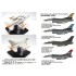 1/72 F-16C Fighting Falcon GE Engine Detail Upgrade Set for Hasegawa Kit
