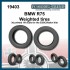 1/9 BMW R12 Weighted Tyres for Esci/Italeri/Dragon Kits