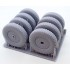 1/24 Mercedes G4 Weighted Gelande Wheels 3D Printed for Icm Kit