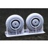 1/35 SdAH 52 Trailer Weighted Wheels for Trumpeter kits