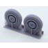1/35 SdAH 52 Trailer Weighted Wheels for Trumpeter kits