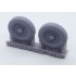 1/35 SdAH 52 Trailer Weighted Wheels for Trumpeter kits