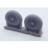 1/35 SdAH 52 Trailer Weighted Wheels for Trumpeter kits