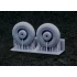 1/48 SdAH 52 Trailer Weighted Wheels for Tamiya kit