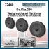 1/72 Sdkfz 250 Weighted Wheels & Flat Wheel for Esci/Italeri kits.