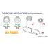 1/48 Modern Chinese PLA AF J-20 Nozzle and Front Landing Gear Cap for Trumpeter kit