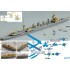 1/700 WWII IJN Light Cruiser Naka Upgrade Set for Aoshima kit #04010