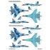 1/48 Ukrainian Su-27/UB with Flora Camouflage and Stencils Decal for Academy
