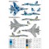 1/48 Ukrainian Su-27/UB with Flora Camouflage and Stencils Decal for Academy