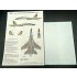 1/72 Ukrainian Afs Sukhoi Su-27S Grey Camouflage Masks for IBG Models
