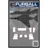 1/48 F-4 Landing Gear Door Striping Set for Academy Kit (water slide decal)