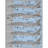 Decals for 1/48 Air Wing All Stars: Tomcats Part II F-14 A/B Lo-Viz Tomcat CAGs