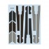 1/48 F-4 USN Black, Dark Gull Gray & Engine Gray Walkways Decals for Academy kit