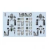 1/48 McDonnell Douglas F-4B/N, J/S Cockpit Decals Set for Academy kits