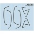 1/48 General Dynamics F-16C Fighting Falcon Canopy Seals for Tamiya kits