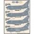1/48 LTV A-7E Corsair II "Lo-Viz SLUFs" Decals for Hasegawa kits