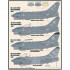 1/48 LTV A-7E Corsair II "Lo-Viz SLUFs" Decals for Hasegawa kits