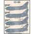 1/48 LTV A-7E Corsair II "Lo-Viz SLUFs" Decals for Hasegawa kits