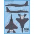 Decals for 1/48 USAF McDonnell Douglas F-15C/E Eagle "Heritage Eagles"