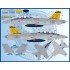 Decals for 1/48 Air Wing All-Stars Super Hornets PT IV