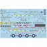 Decals for 1/72 F-14 Stencils & Data: Gull Gray over White scheme, Tactical Paint Scheme