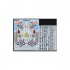 1/48 Colourful Gray & White F9F-8 Cougars Decals for KittyHawk kits