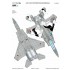 1/48 JASDF F-15DJ Eagle Aggressor Special Paint Scheme 2013 Mask for Great Wall Hobby